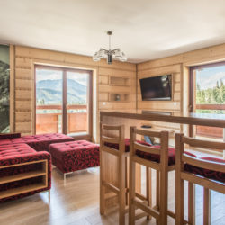 Apartament Słoneczny B5 – salon z rozkładaną dwuosobową kanapą